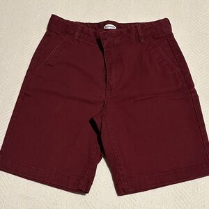 Old Navy Men's Dark Red Flat Front Shorts